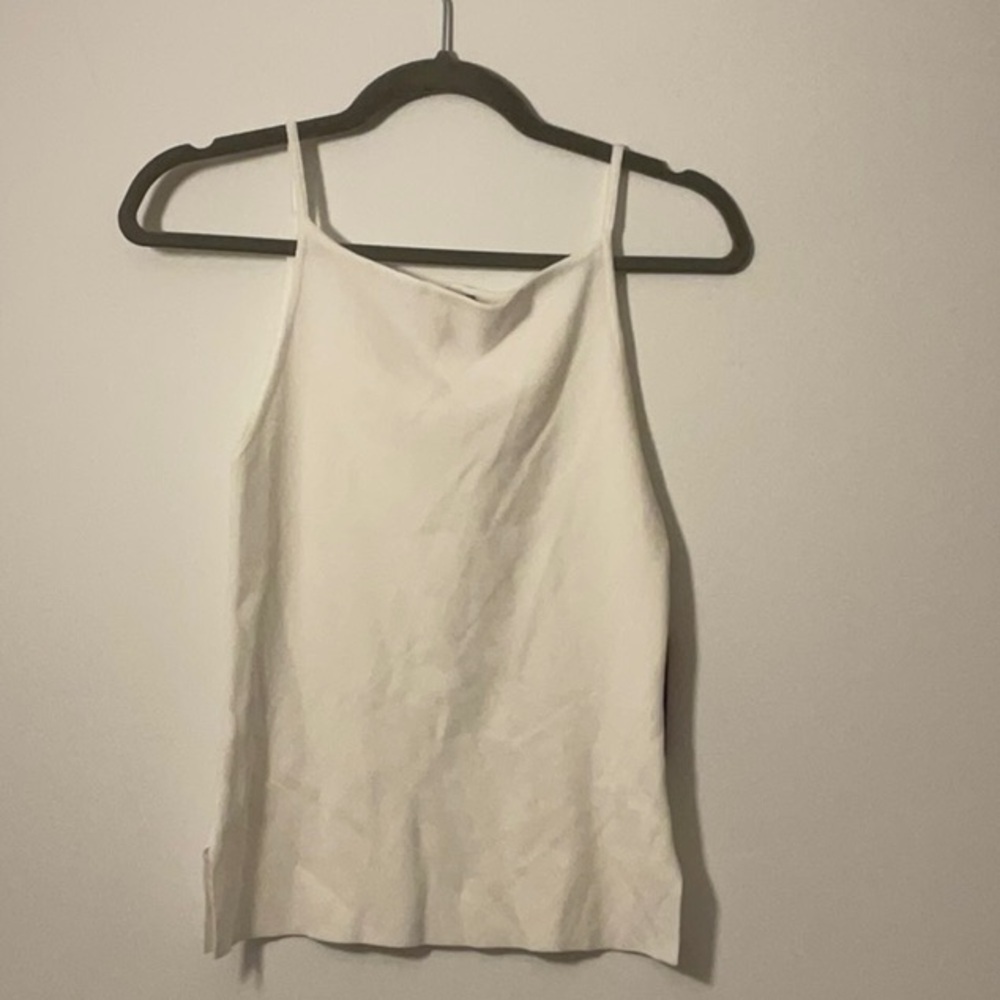 Vince Camuto Cream Fitted Sleeveless Camisole